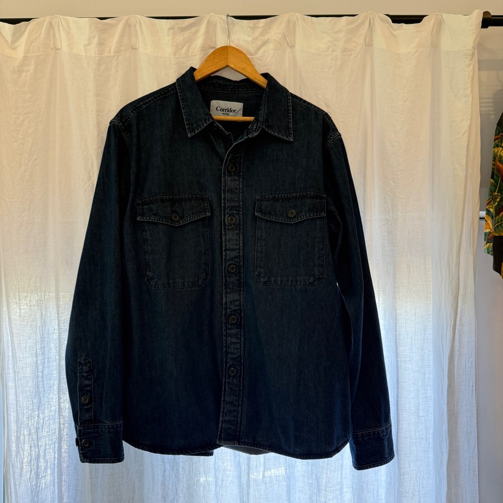 Corridor Shacket - Denim Blue - New without Tags. Shirt / Jacket - Size Large L
